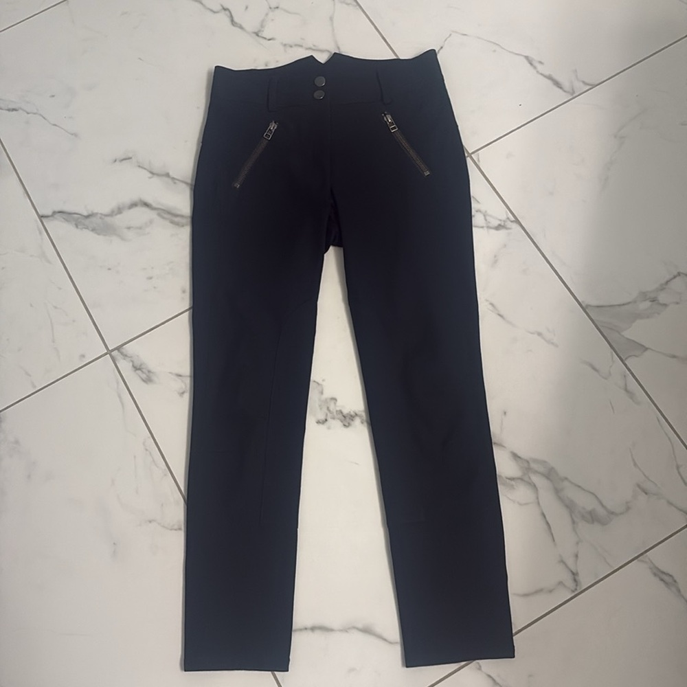 Veronica Beard Ellie Jodhpur Slim Fit Classic Riding Pants Stretch Navy Size 0